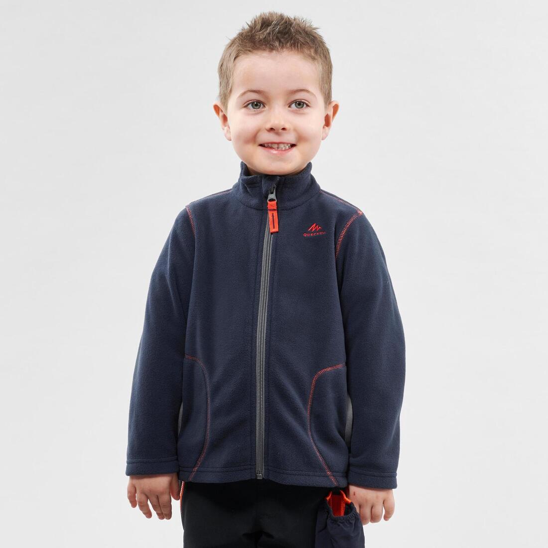 Veste polaire de randonnée enfant 2-6 ans, MH100 zip