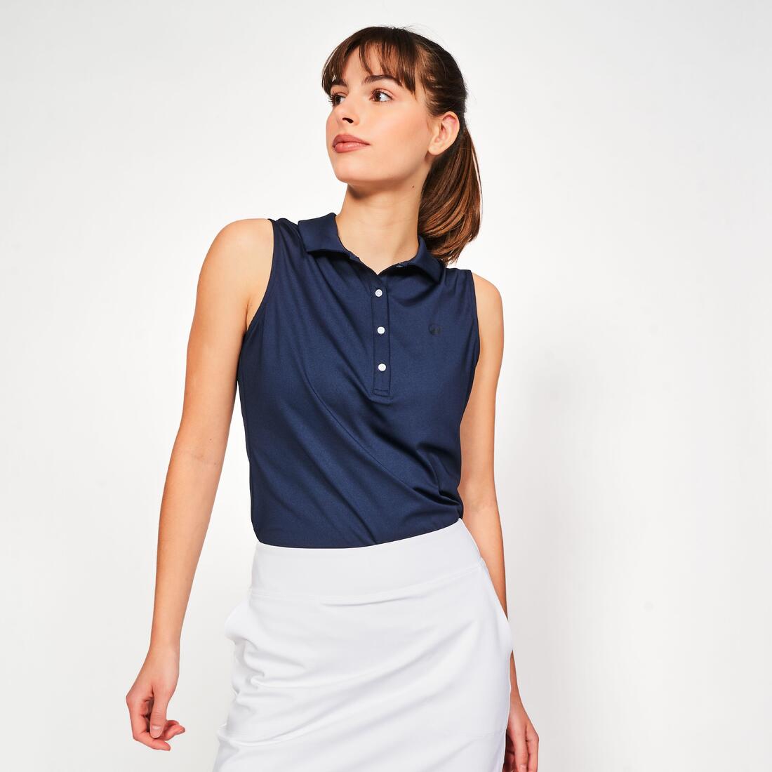 Polo de golf débardeur sans manches femme, WW500