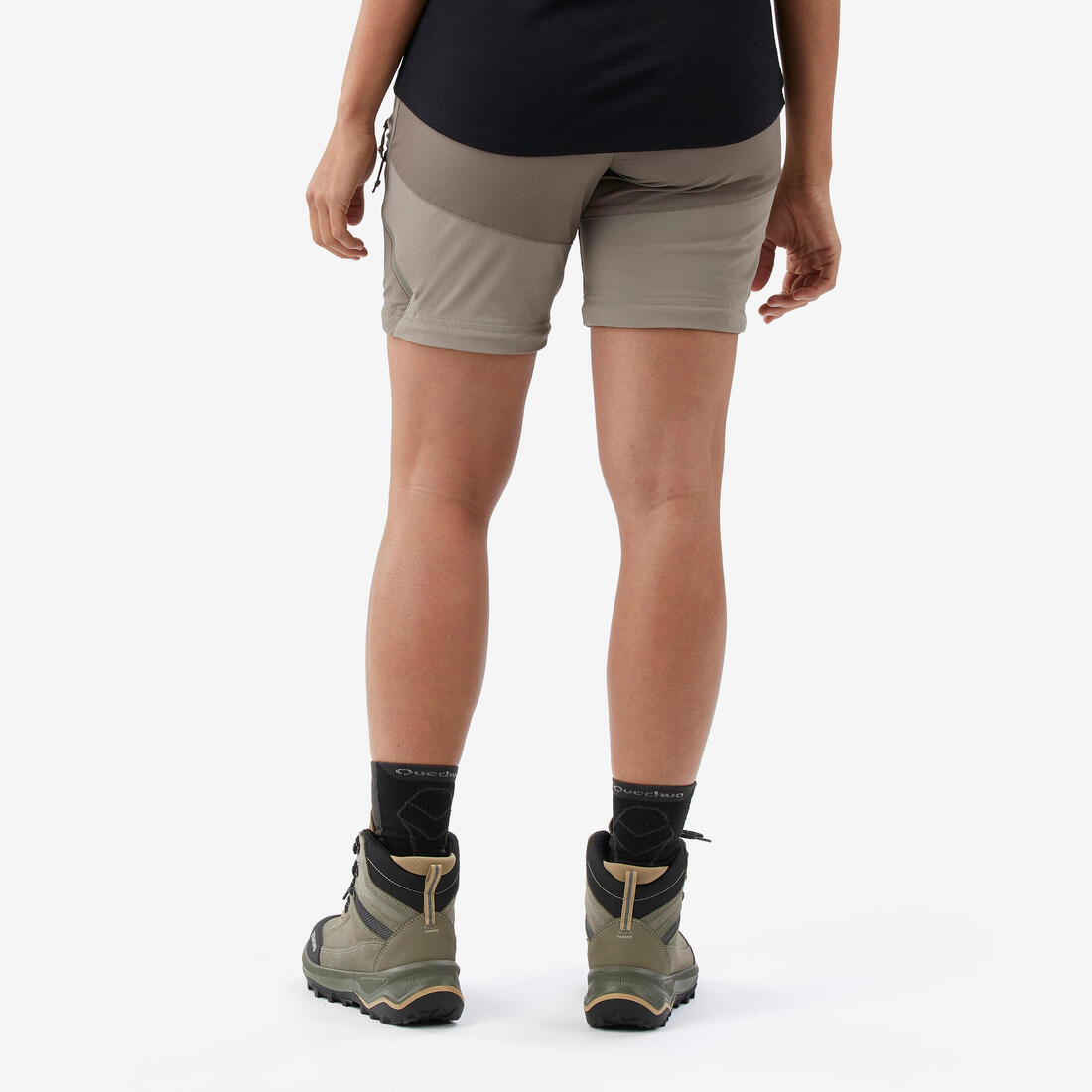 Pantalon modulable 2 en 1 de trek montagne - mt500 - femme