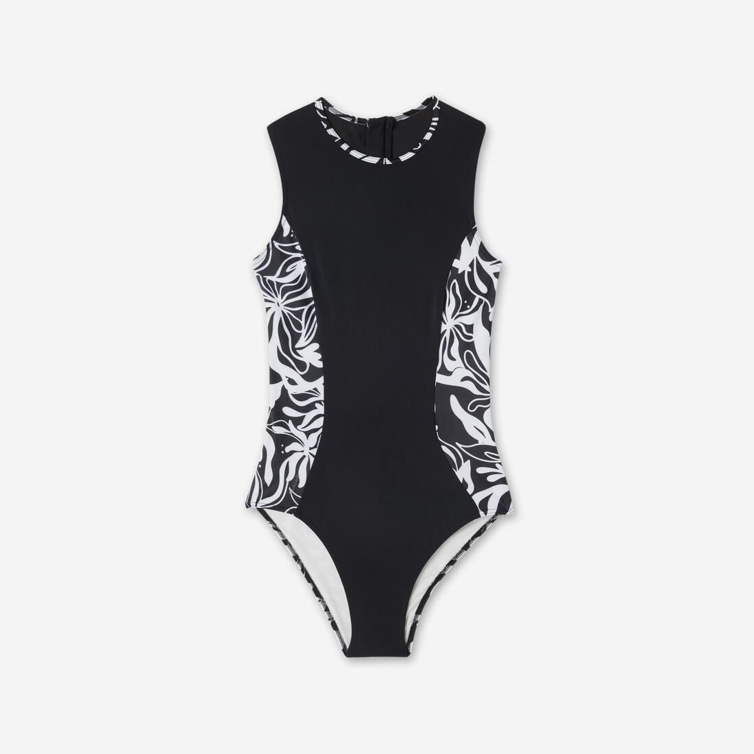Maillot de bain de surf 1 pièce Femme - Carla noir et
