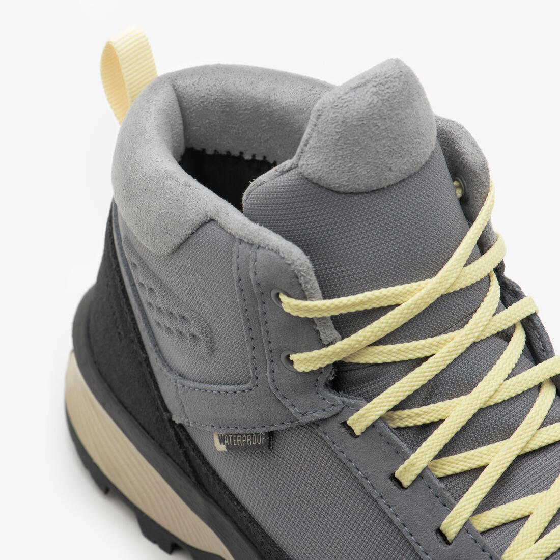 Chaussures de randonnée mid imperméables femme, NH500 Cuir WP