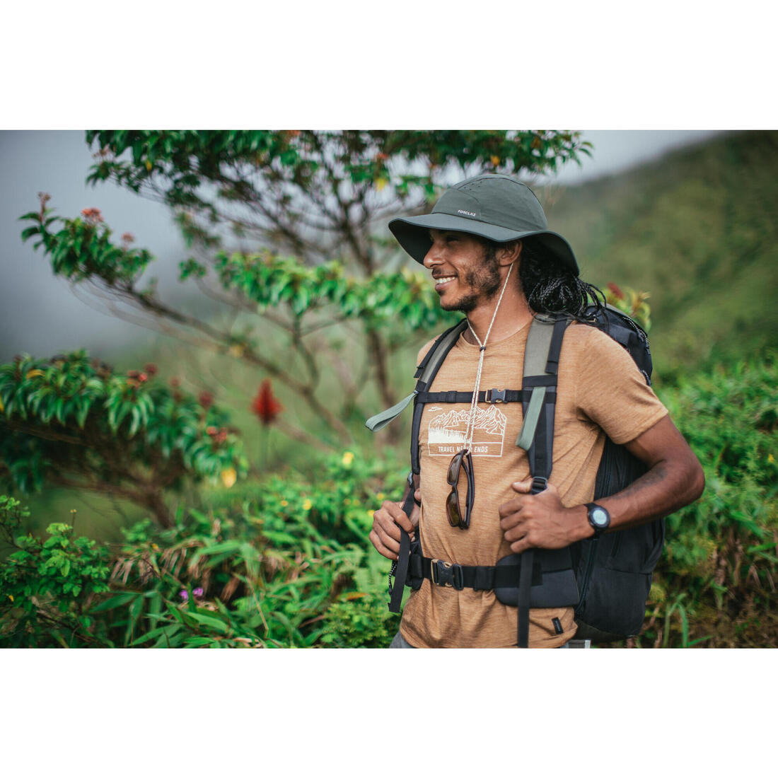 CHAPEAU TREKKING ANTI-UV - MT500 - HOMME