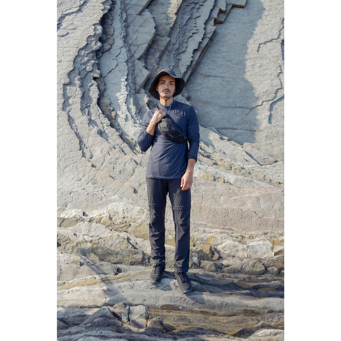 T-Shirt Manches longues de randonnée montagne homme - MH500
