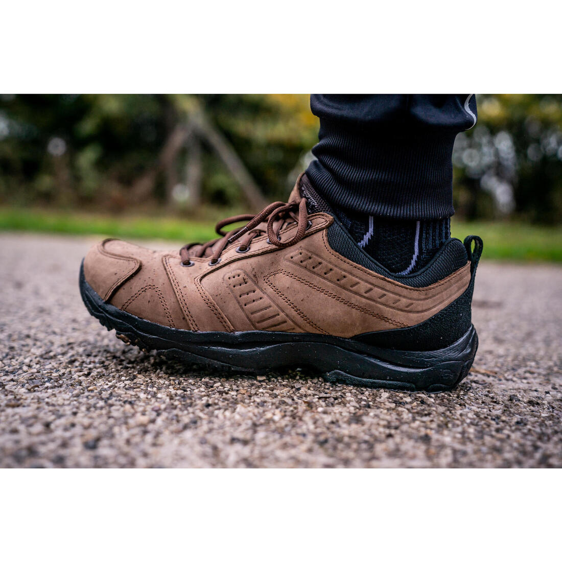 Chaussures cuir marche urbaine homme Nakuru Confort marron