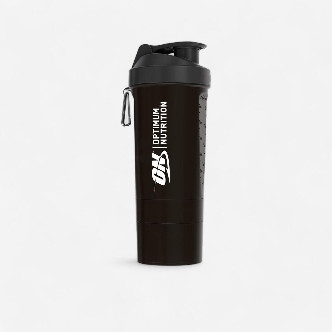 Shaker Optimum Nutrition 600ml avec compartiments de stockage à visser – Default