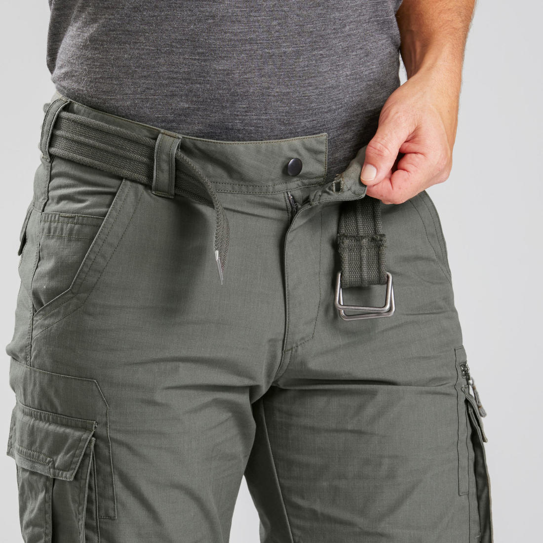 Pantalon cargo de randonnée modulable homme, TRAVEL 500 Modul