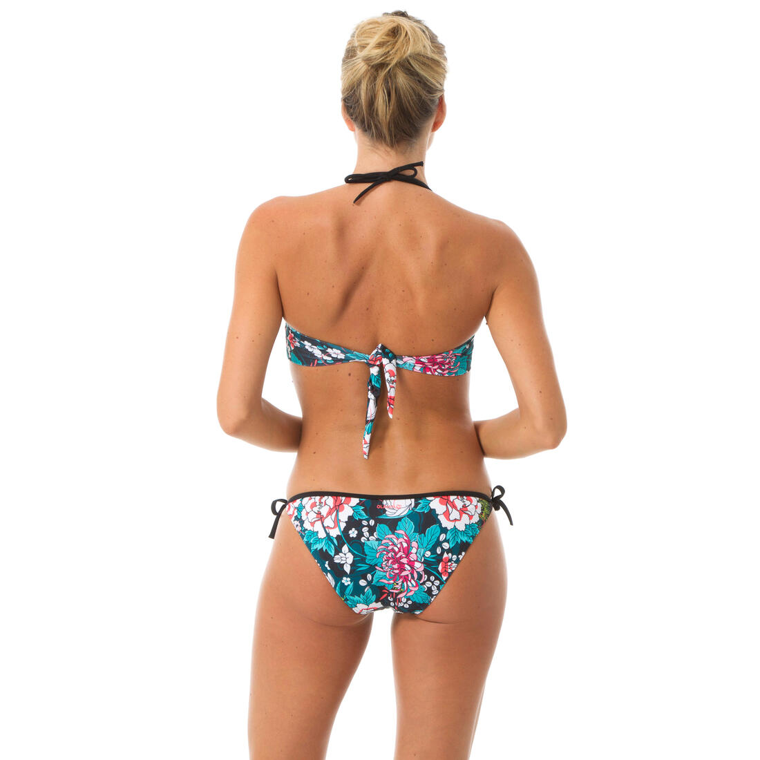 Haut de maillot de bain bandeau LAURA GRAPHITI avec coques amovibles