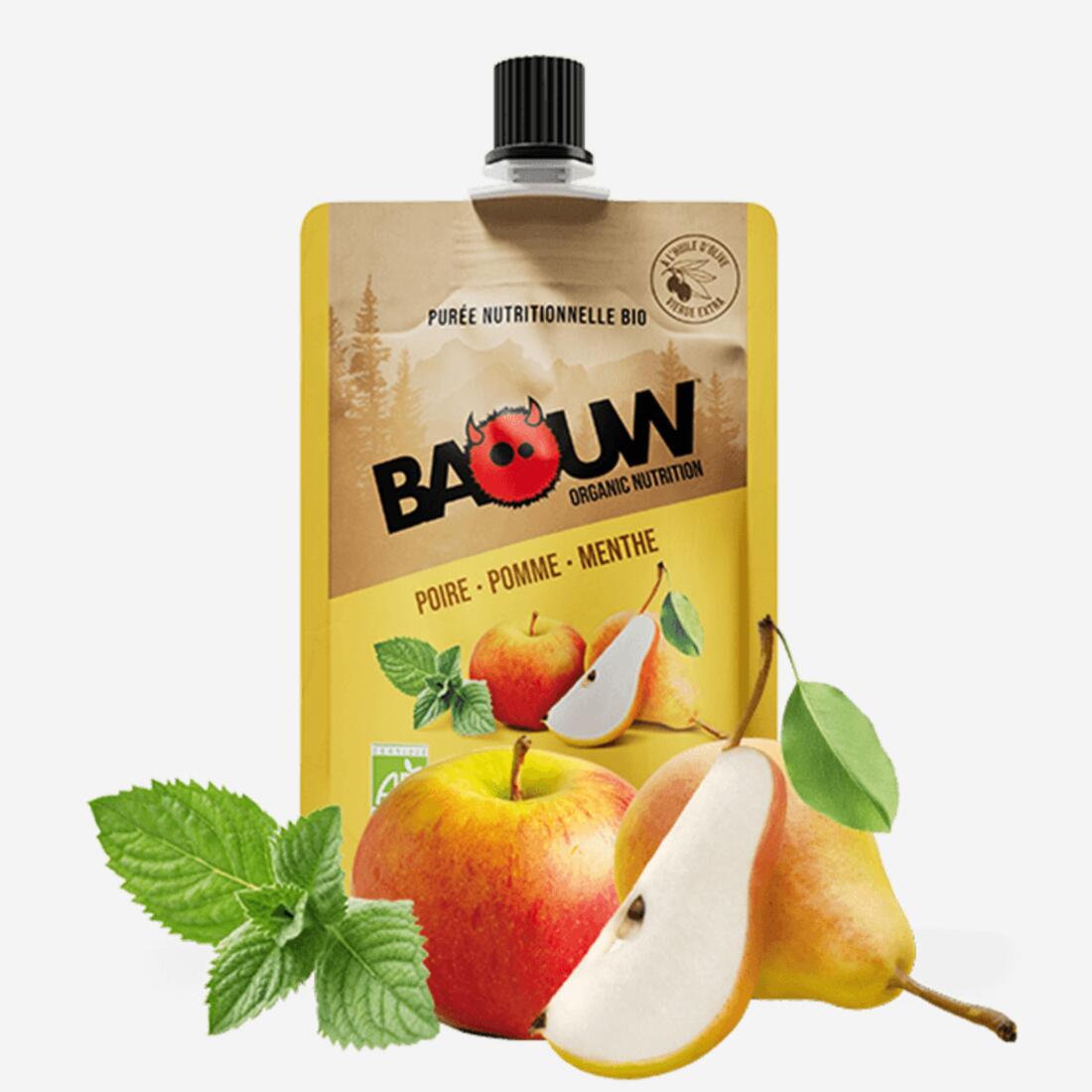 PUREE BIO X1 BAOUW POIRE POMME MENTHE