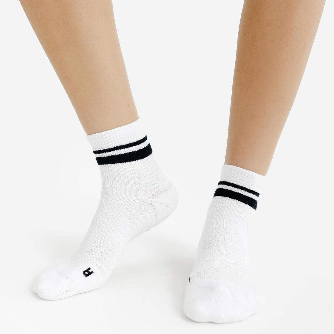 Chaussettes cheville, noir et blanc, lot de 3