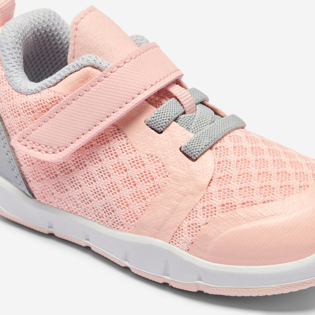 Chaussures de sport à scratch respirantes et confortables bébé, noir et