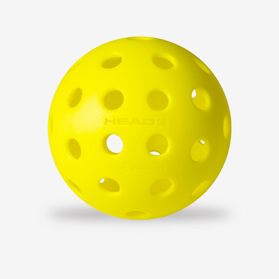 Lot de 3 Balles de pickleball - Head Championship 40 Outdoor