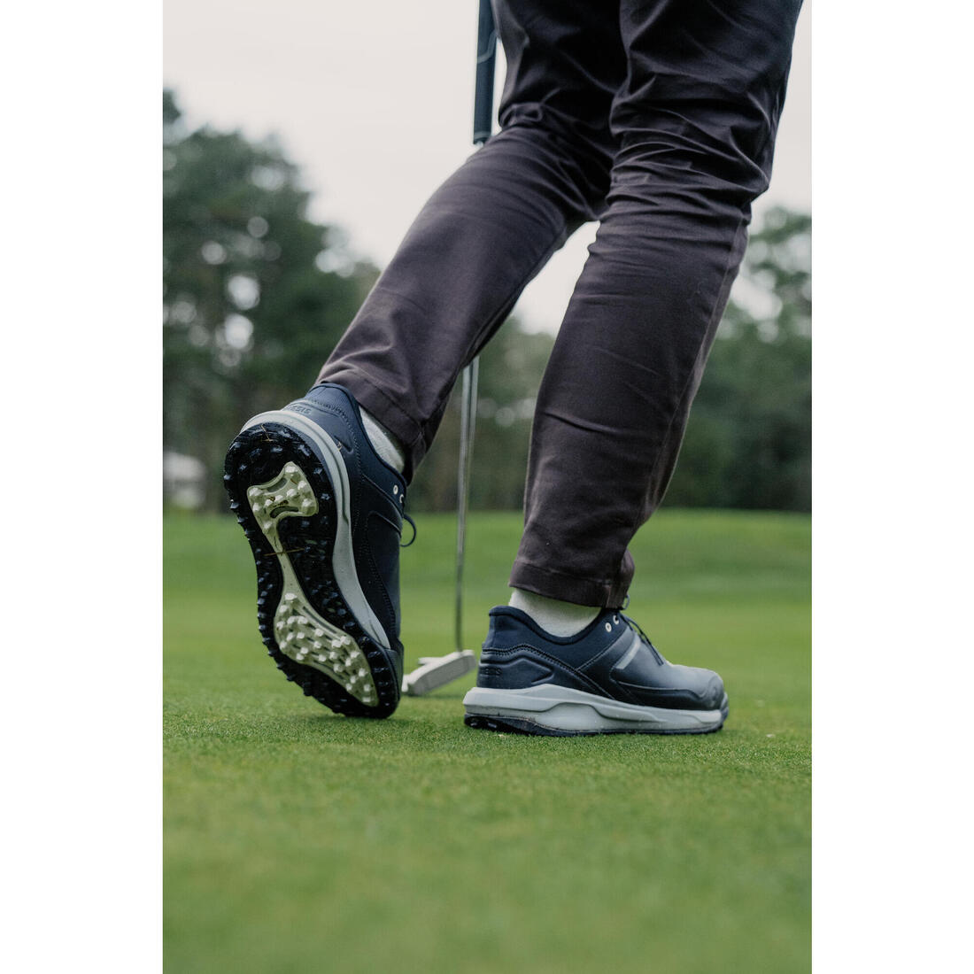 Chaussures de golf imperméables, MW500 marine et