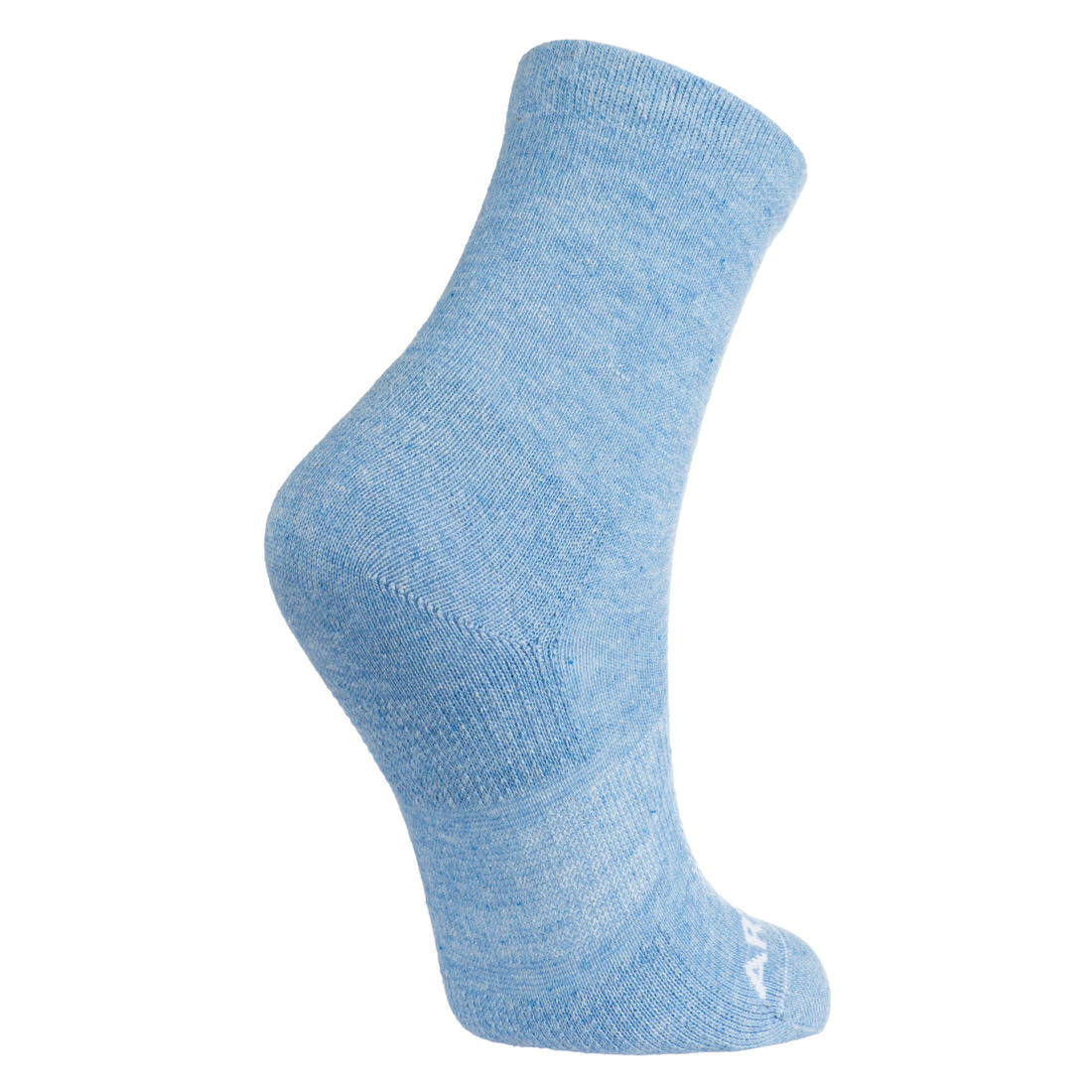 CHAUSSETTES DE SPORT ENFANT HAUTES ARTENGO RS 160 BLANC MARINE BLANC LOT DE 3