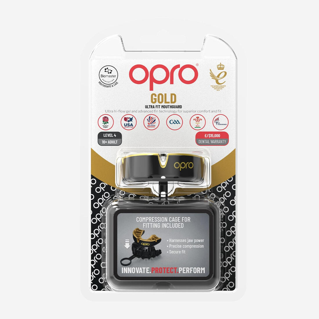 Protège-dents Adulte - OPRO Gold noir et or