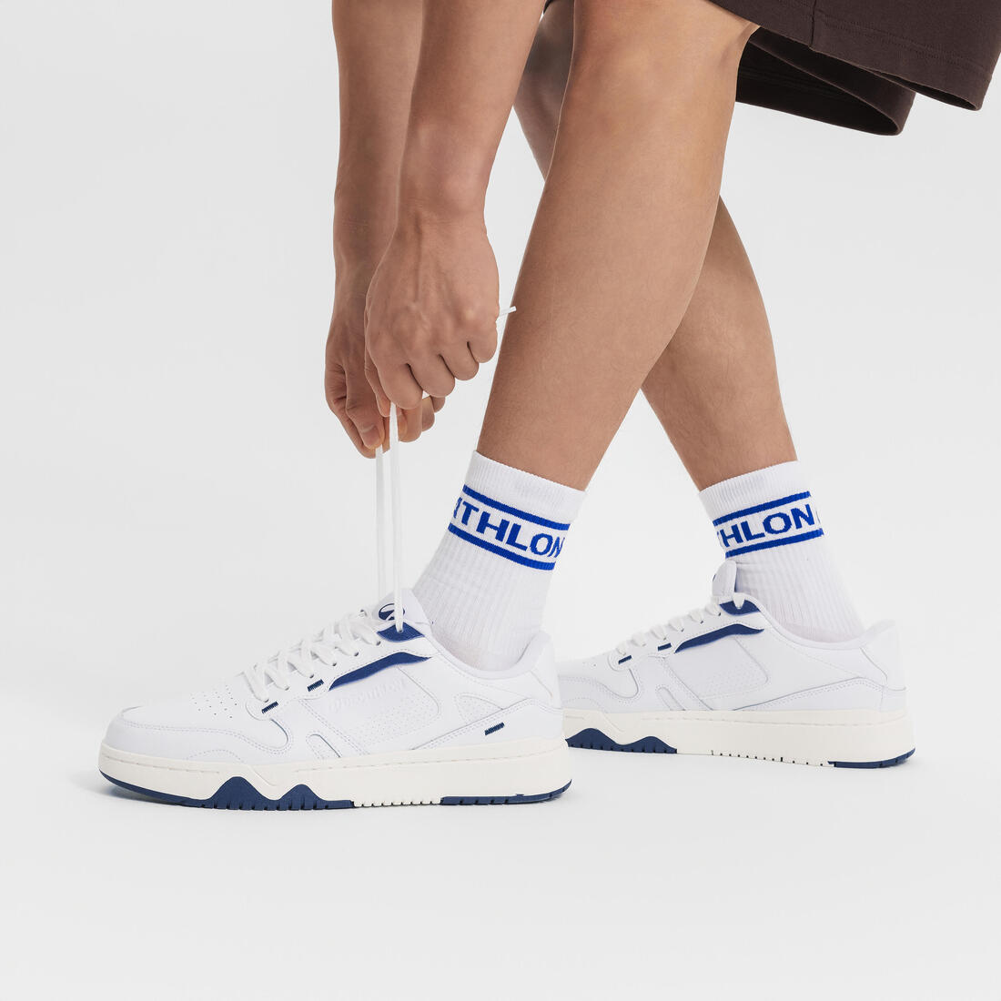 Baskets en cuir CJ80 homme blanche