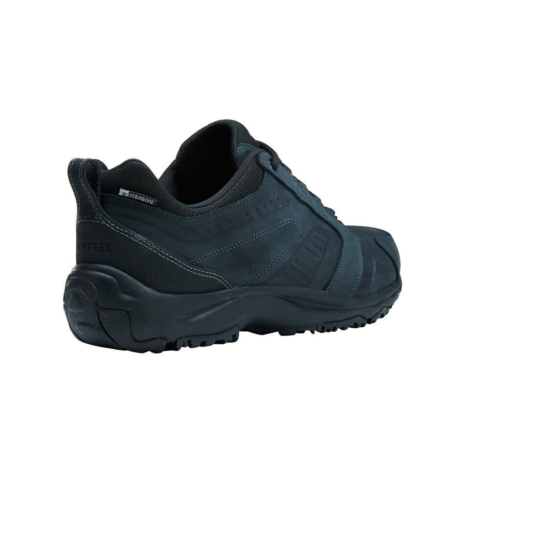 Chaussures marche urbaine homme Nakuru Waterproof imperméable cuir noir