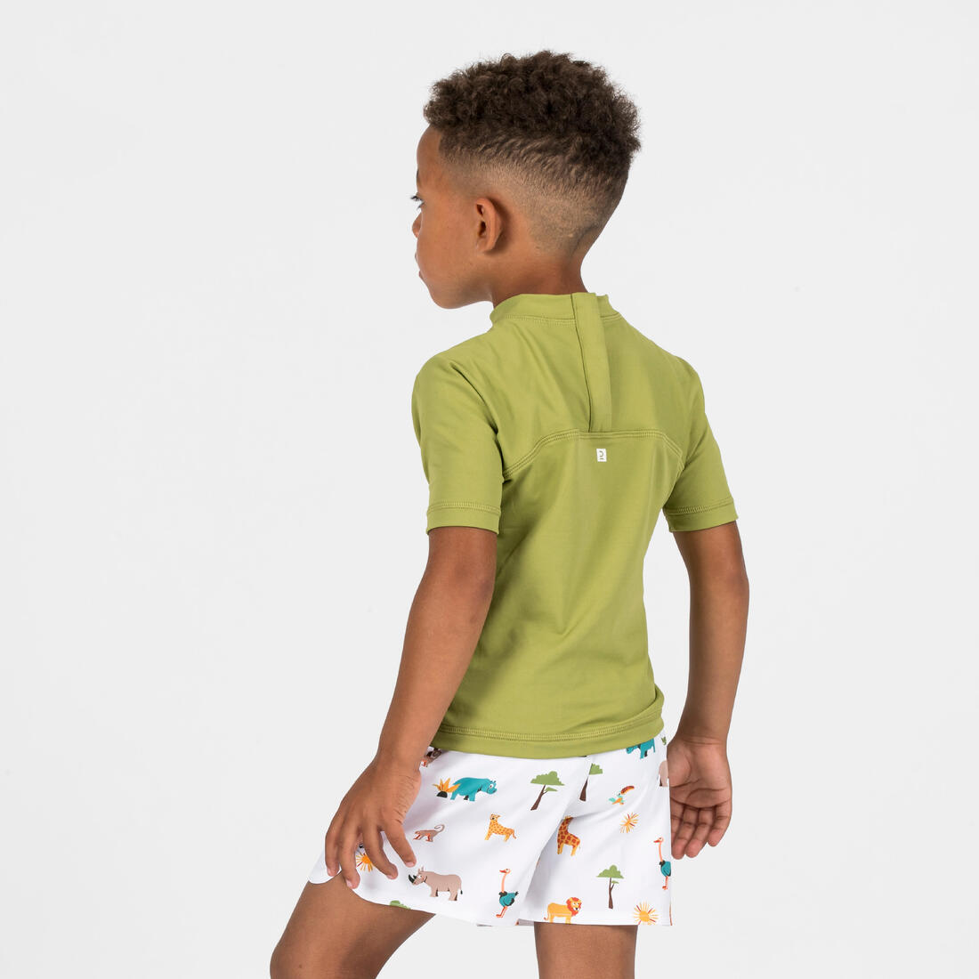 T-shirt anti uv bébé manches courtes corail