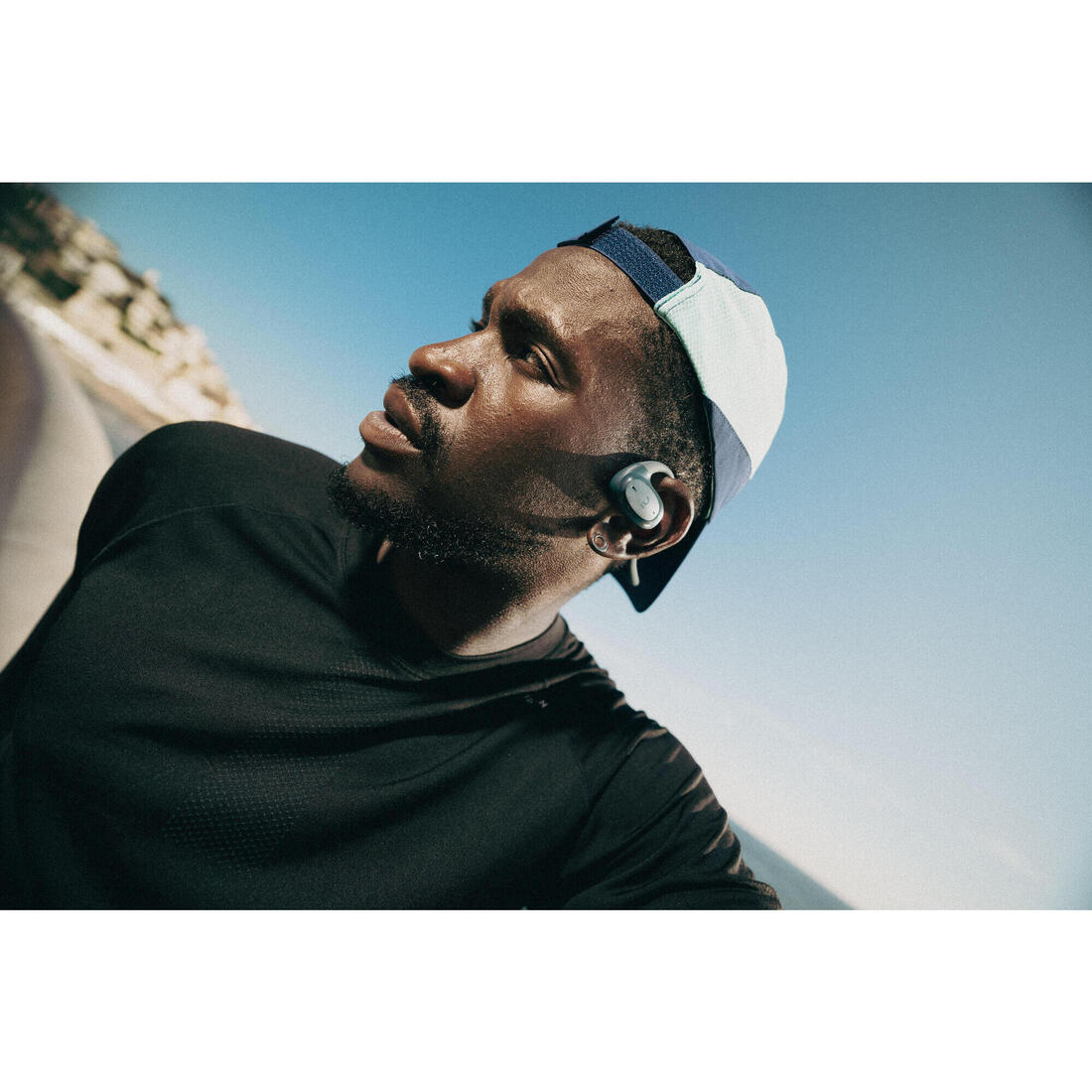 Écouteurs sans fil sport oreilles libres, DS500 bleu