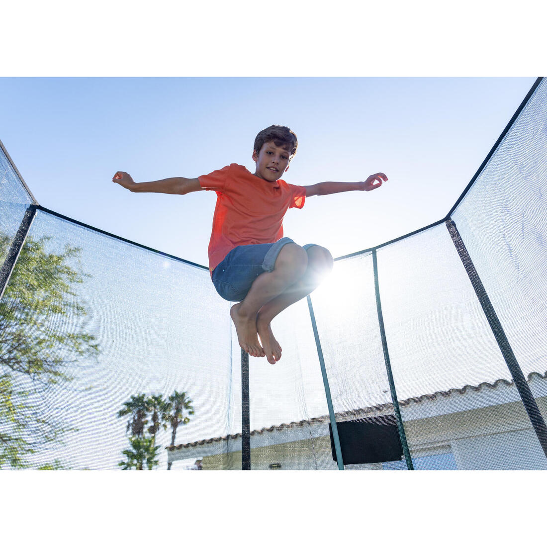 Trampoline rond avec filet de protection,  Trampoline 300