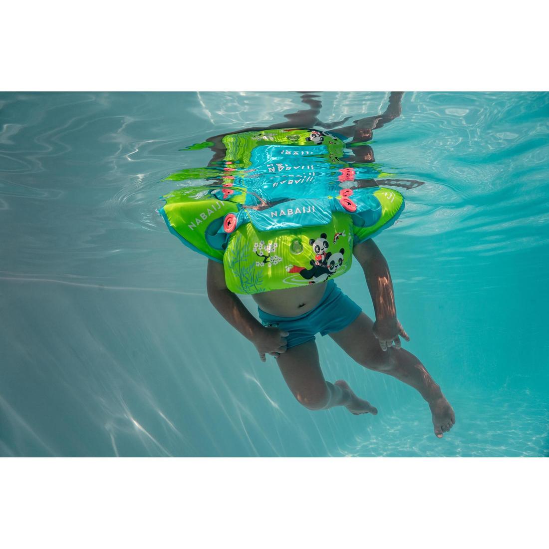 Brassards-ceinture piscine évolutif TISWIM enfant bleu "DRAGON"