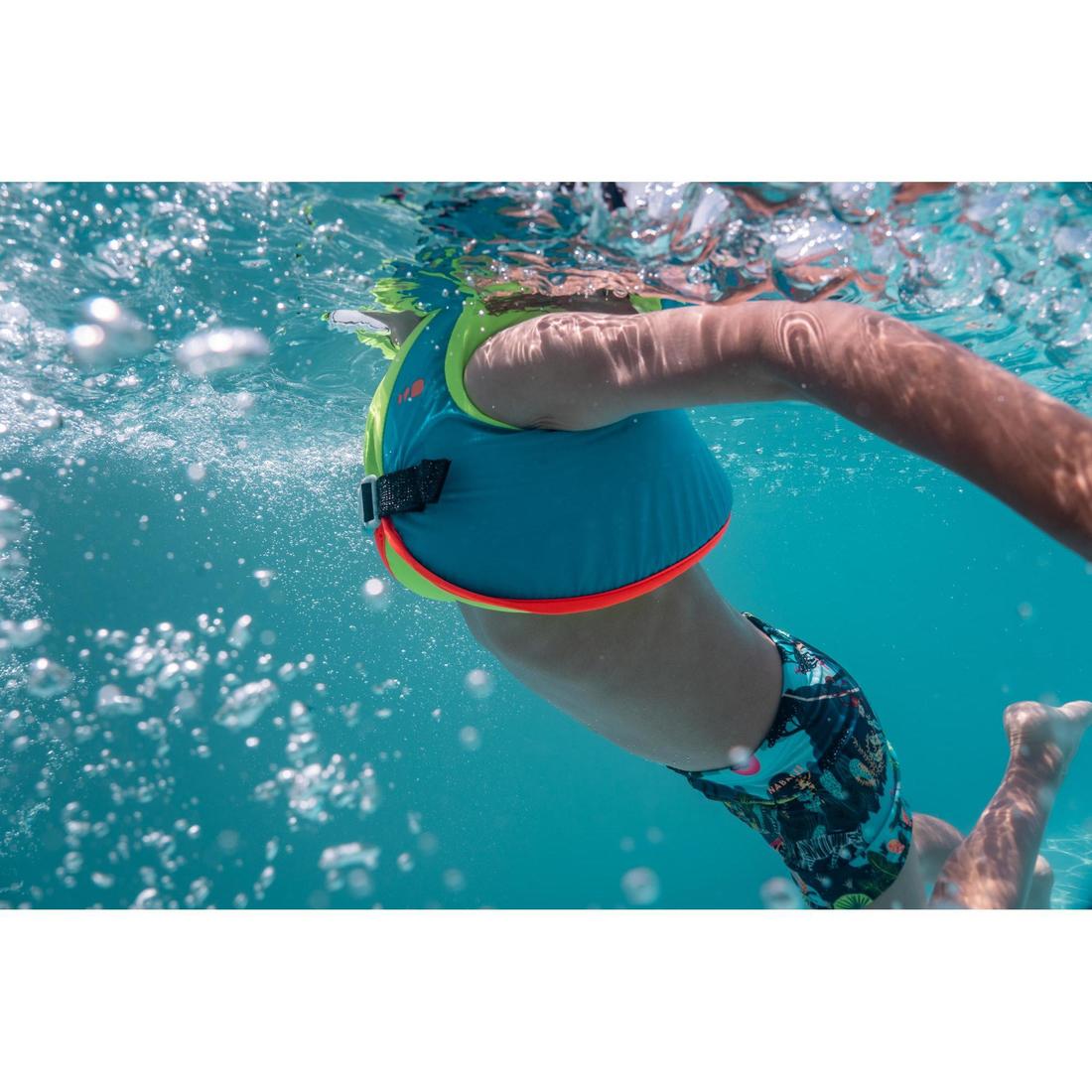 BOXER DE BAIN BEBE / ENFANT BLEU IMPRIME FISH