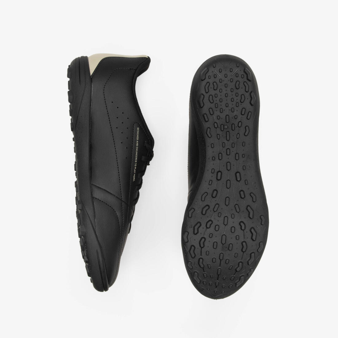 Chaussures de football 100 TURF TF adulte noir
