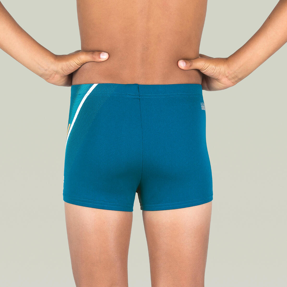 Maillot boxer de bain natation Garçon enfant - 500 Fitib all marin