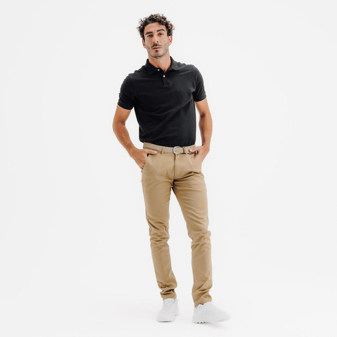 Polo de golf en coton polyester manches courtes homme, MW500