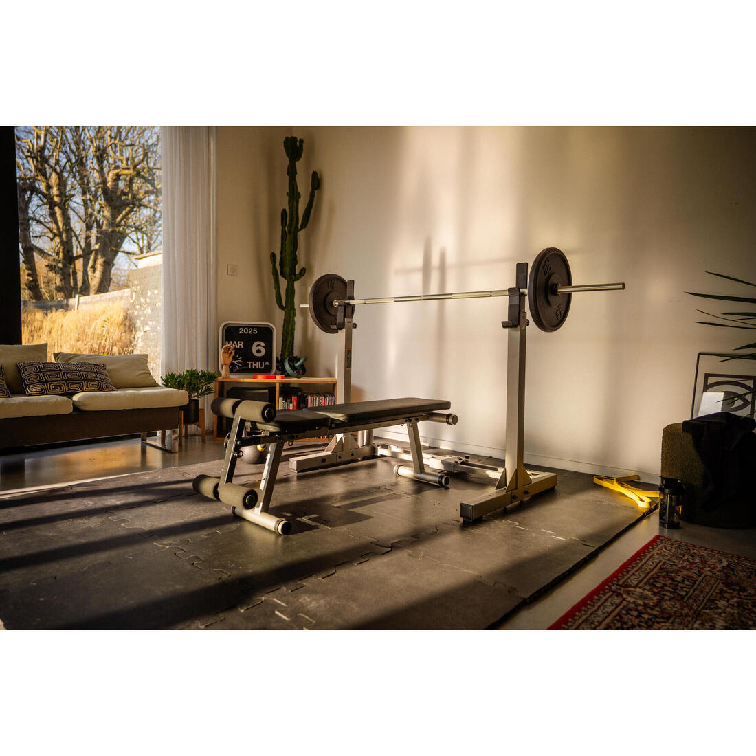Banc de musculation pliable inclinable et déclinable, bench 500