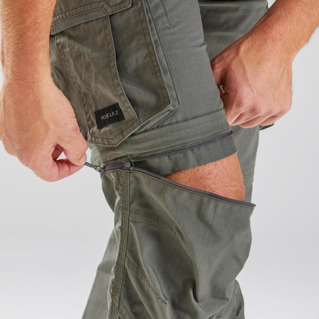 Pantalon cargo de randonnée modulable homme, TRAVEL 500 Modul