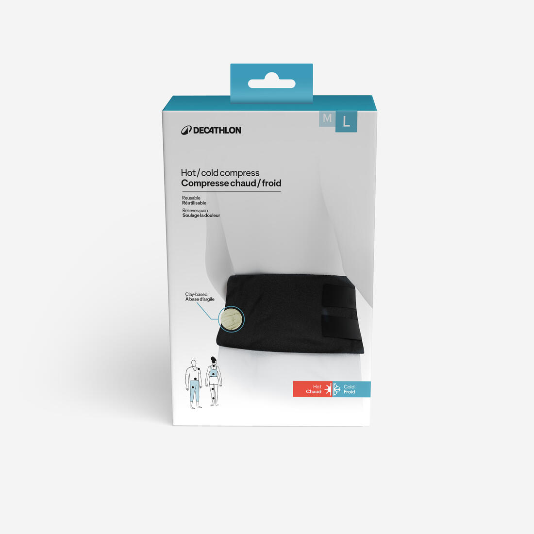 Compresse Chaud/Froid, poche de froid réutilisable - Taille L