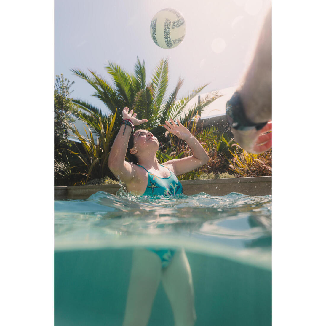 Grand ballon de piscine adhérent - poly