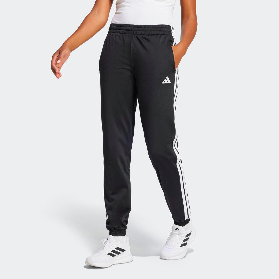 Pantalon en polyester femme, noir