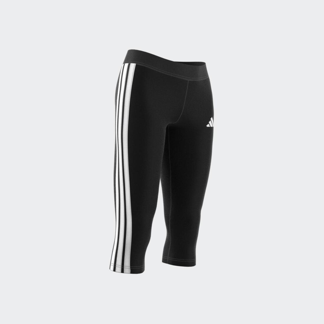 Legging de fitness en coton pour femme, noir