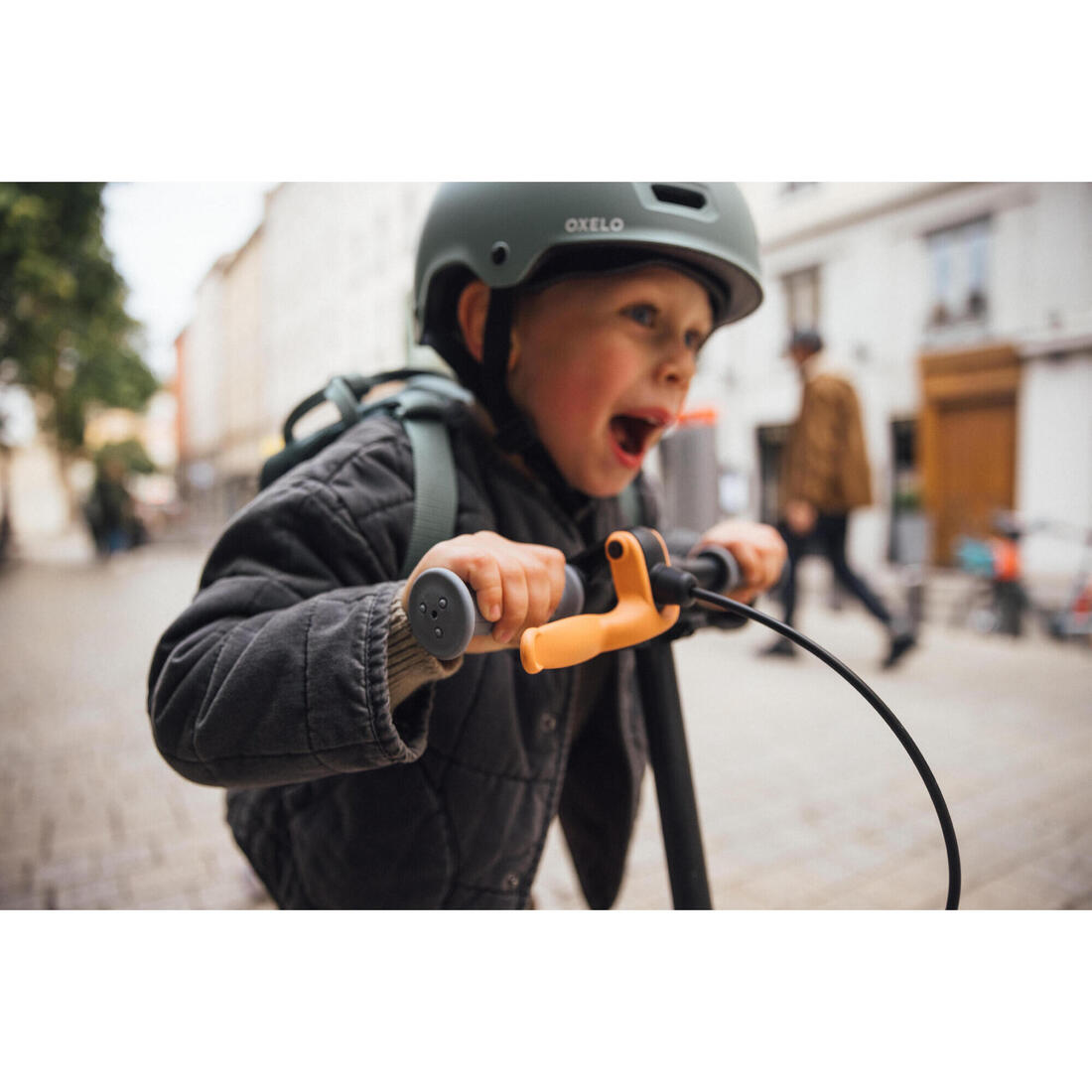 Trottinette enfant play 5 avec frein - Blanche Violette