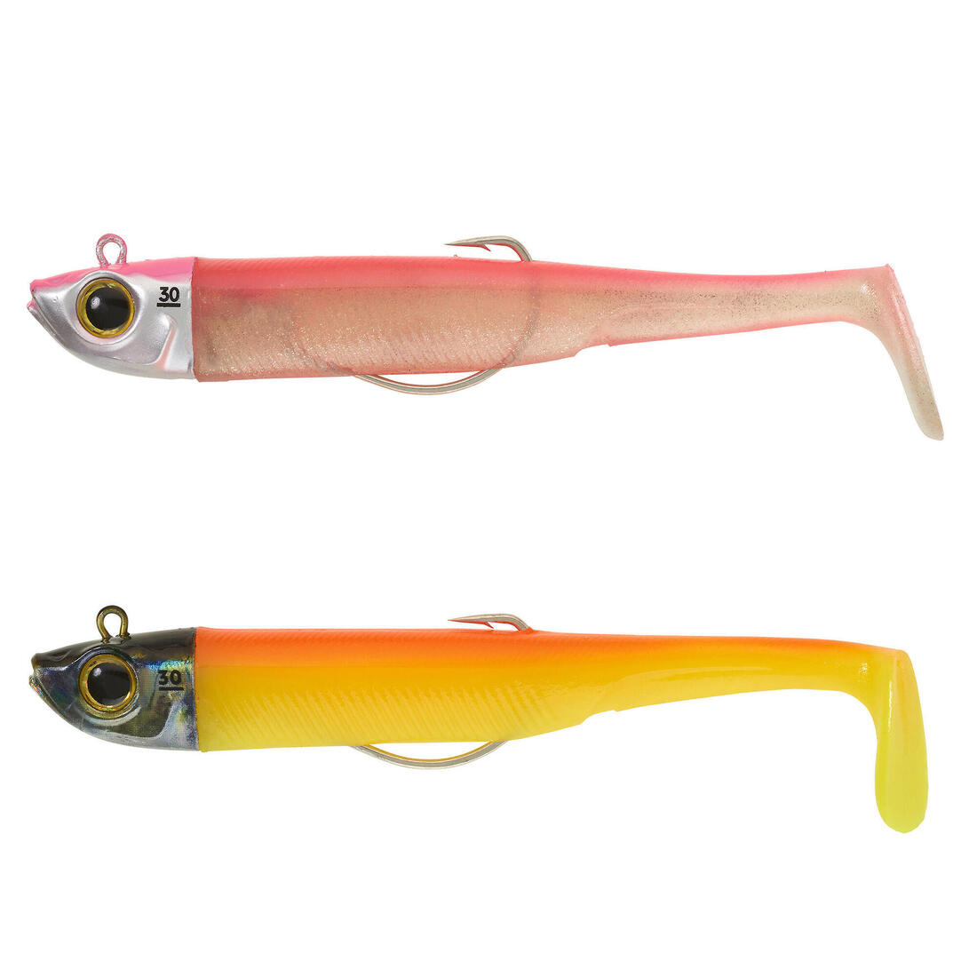 KIT leurres souples shad texan anchois ANCHO 120 12gr ayu en mer – orange