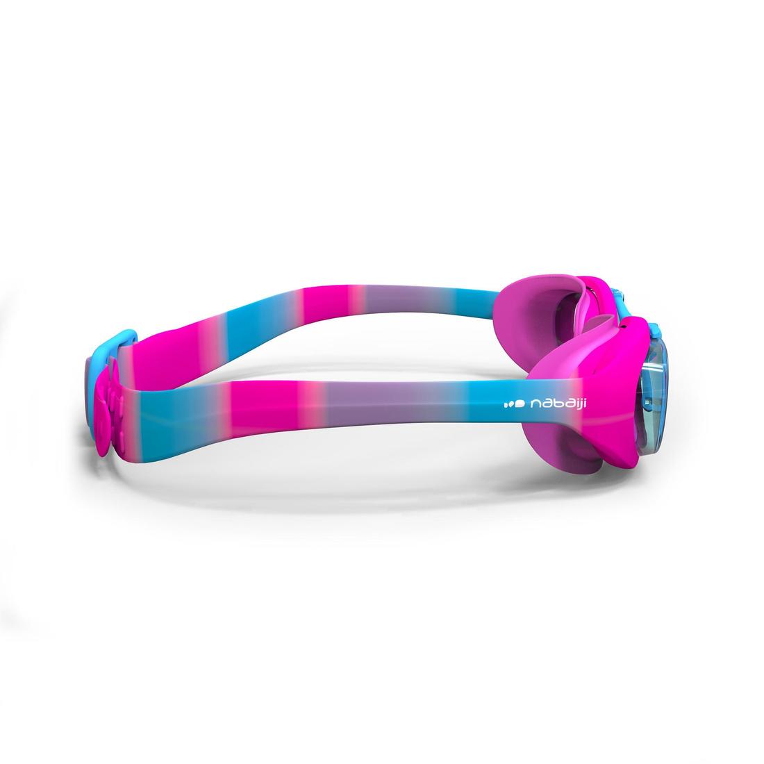 Lunettes de natation Junior - Xbase rose bleu teintées