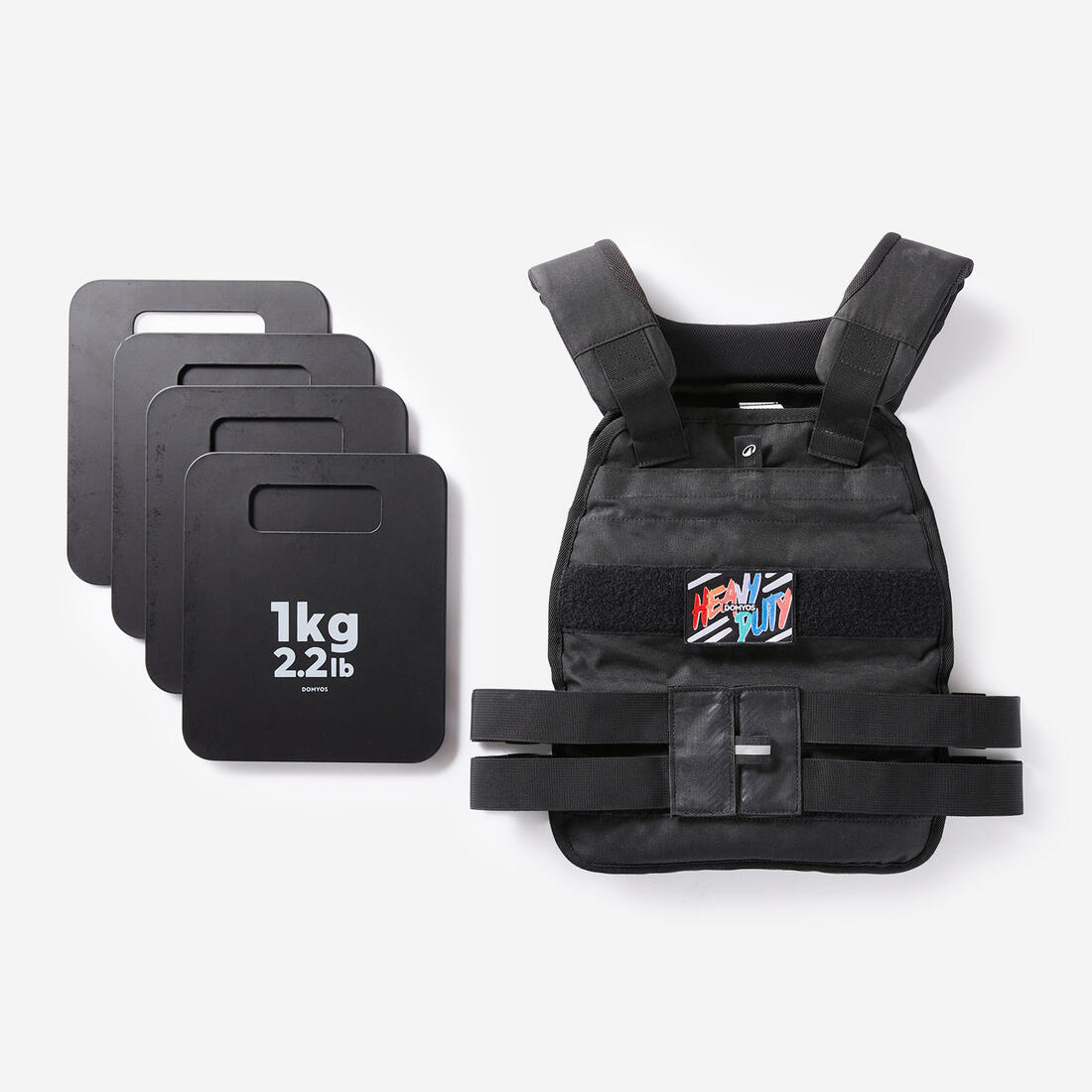 Gilet lesté de musculation ajustable de 6 à 10kg