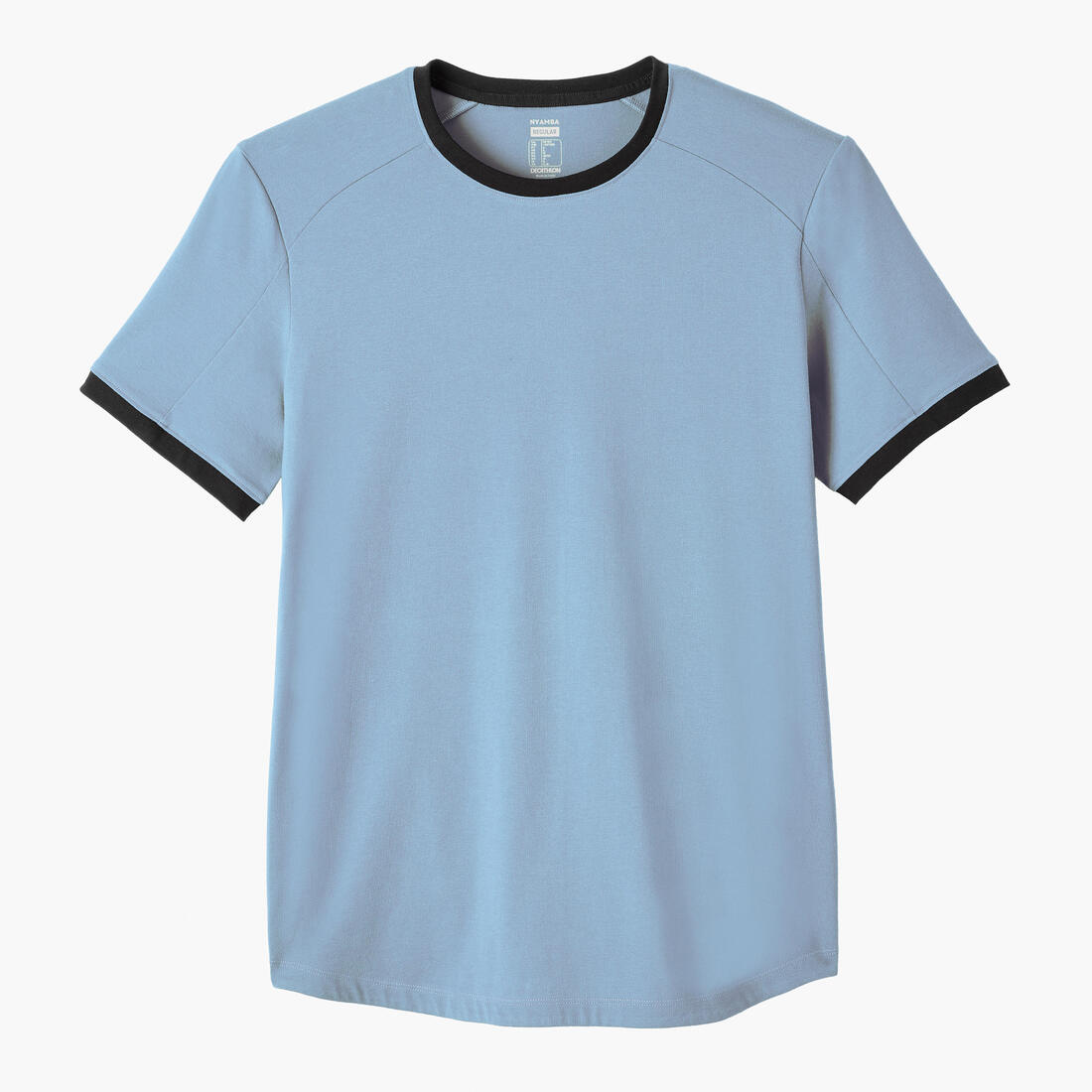 T-shirt fitness manches courtes slim coton extensible col rond homme