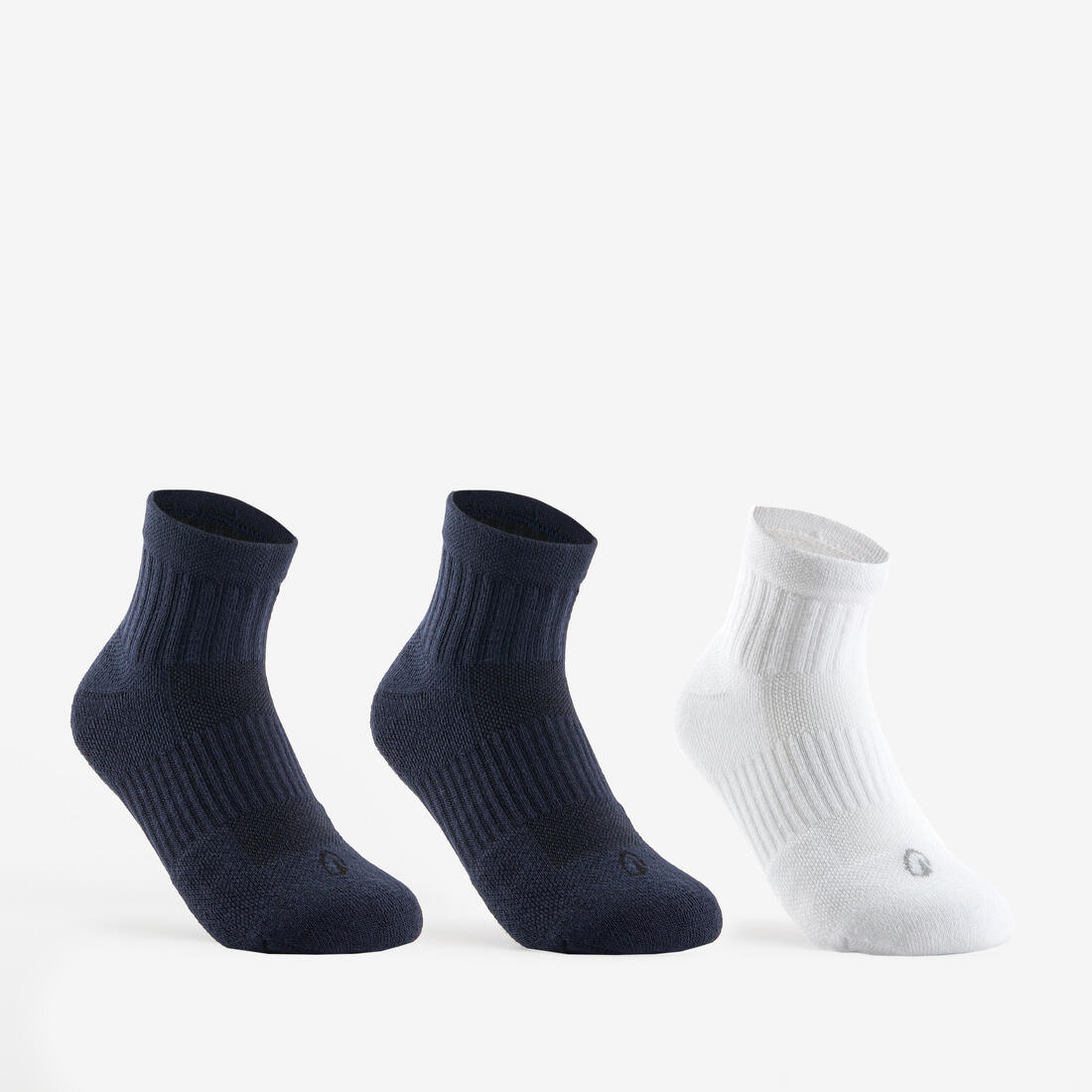 CHAUSSETTES DE SPORT ENFANT MI-HAUTES RS 500 LOT DE 3