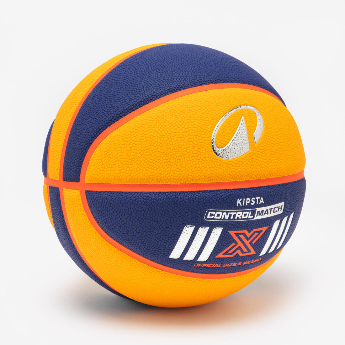 Ballon de basketball 3x3 taille 6 - Bt500 bleu jaune