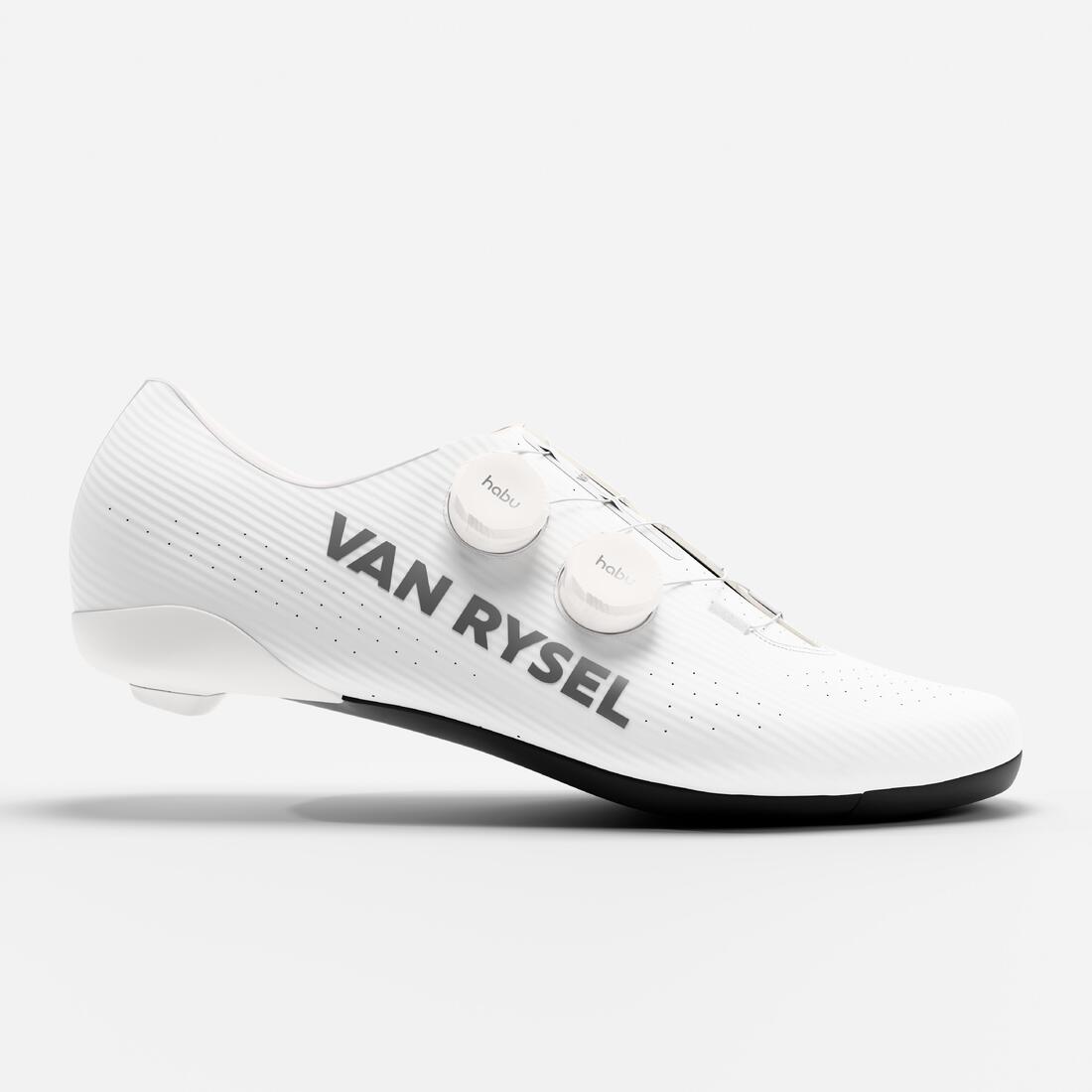 Chaussures vélo route van rysel RCR R blanches