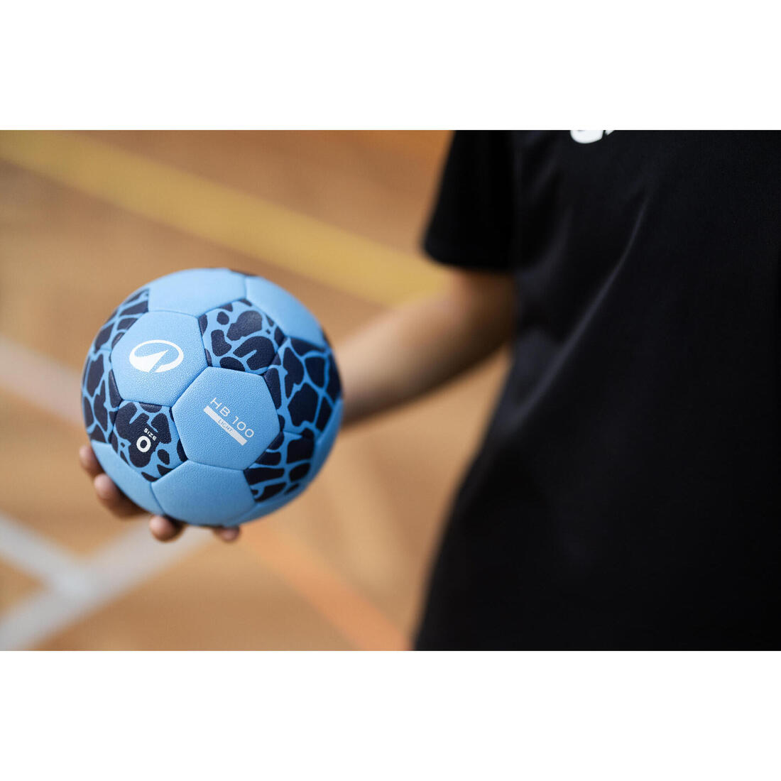 Ballon de handball taille 0 - HB 100 light bleu