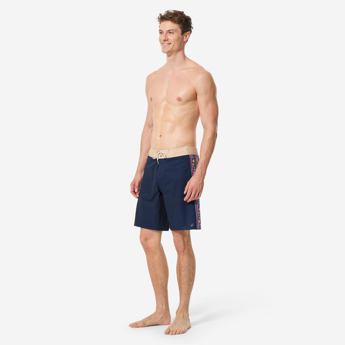 Short de bain boardshort surf long 19" homme, 500 Arch alex