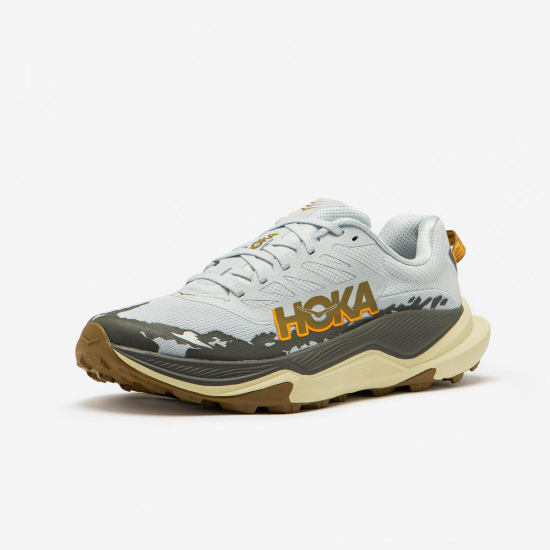 Chaussures de running trail homme, Hoka Torrent 4, bleu et jaune