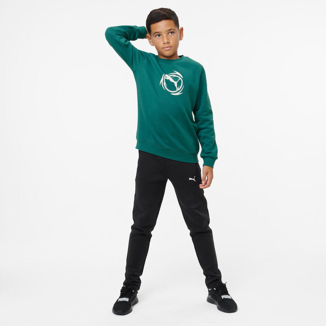 Sweat à capuche enfant, vert