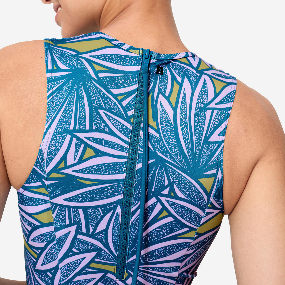 Maillot de bain de surf 1 pièce Femme - Carla noir et