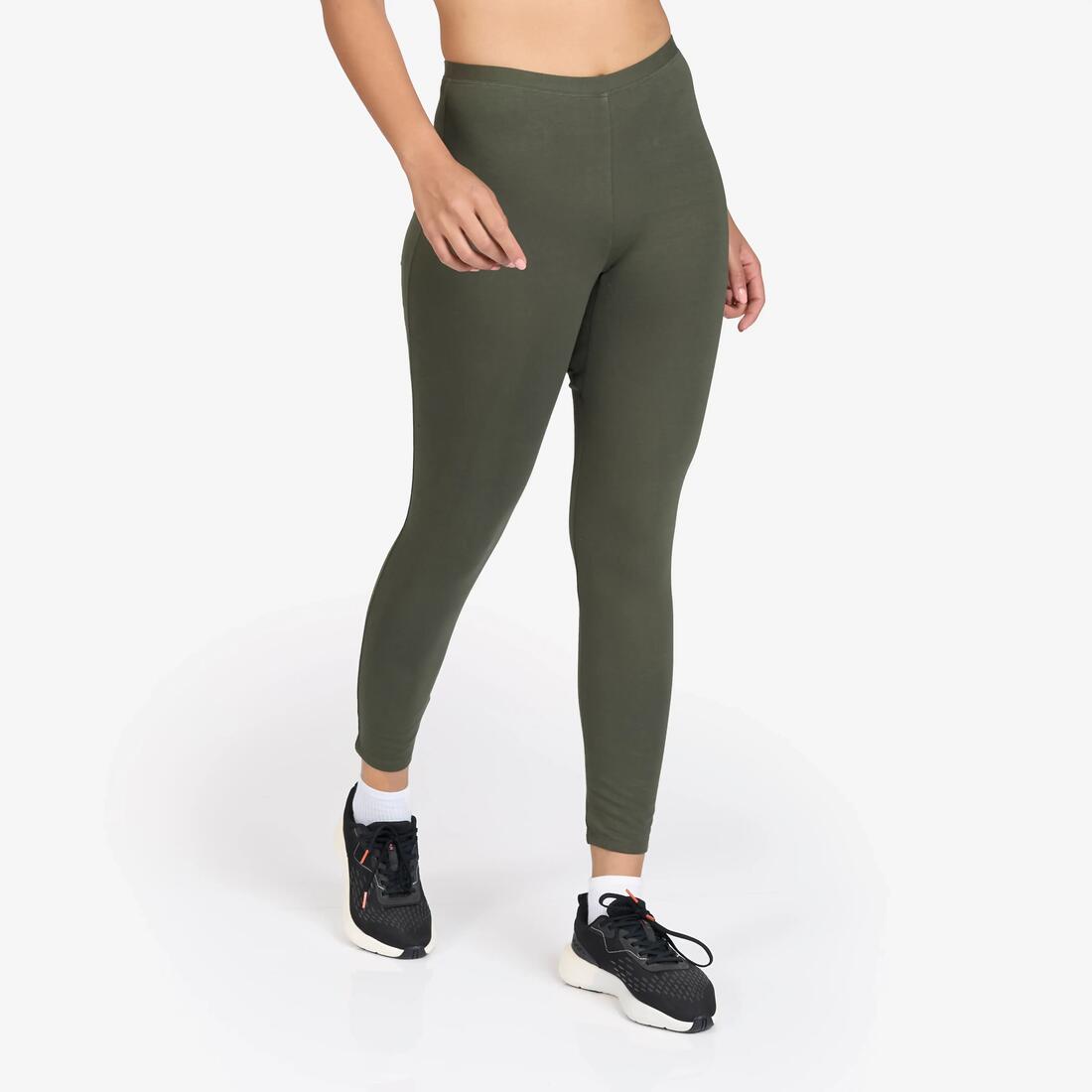Legging de sport classique en coton et extensible femme