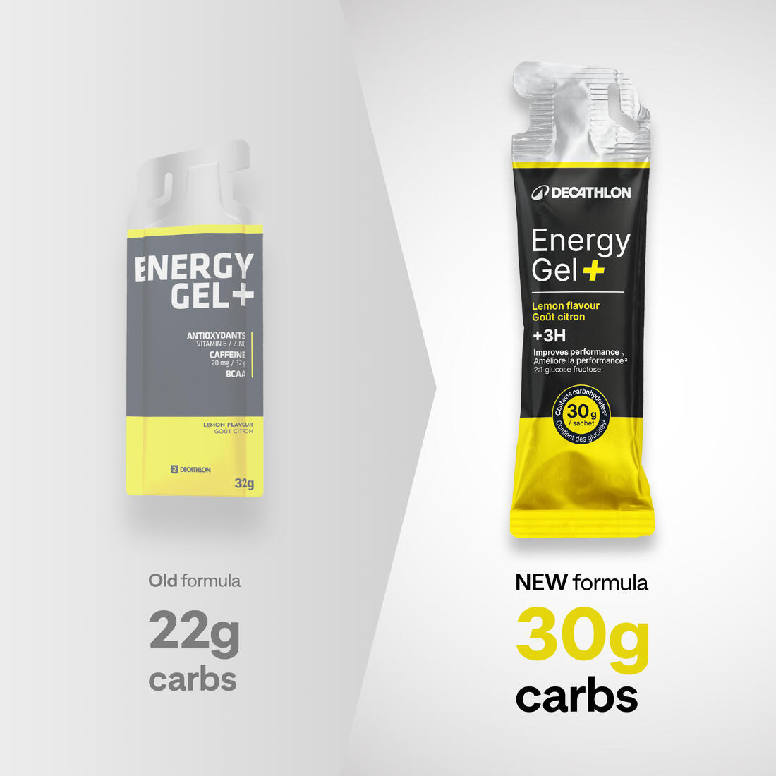 Gel énergétique plus de 3 heures citron, Energy Gel + x50