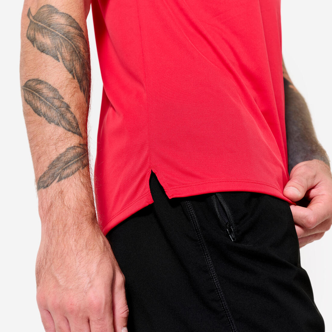 T-shirt de fitness manches courtes respirant col rond homme